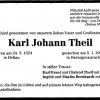 Theil Karl Johann 1924-2002 Todesanzeige